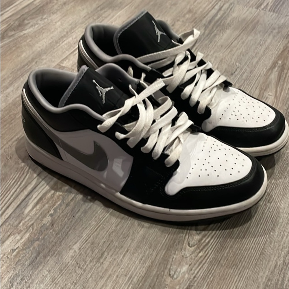Sz 9.5 / Air Jordan 1 Low sneakers  'Black Medium Grey'
